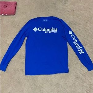 Columbia Long Sleeve T Shirt Blue